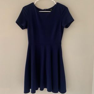 Navy blue winter mini dress!